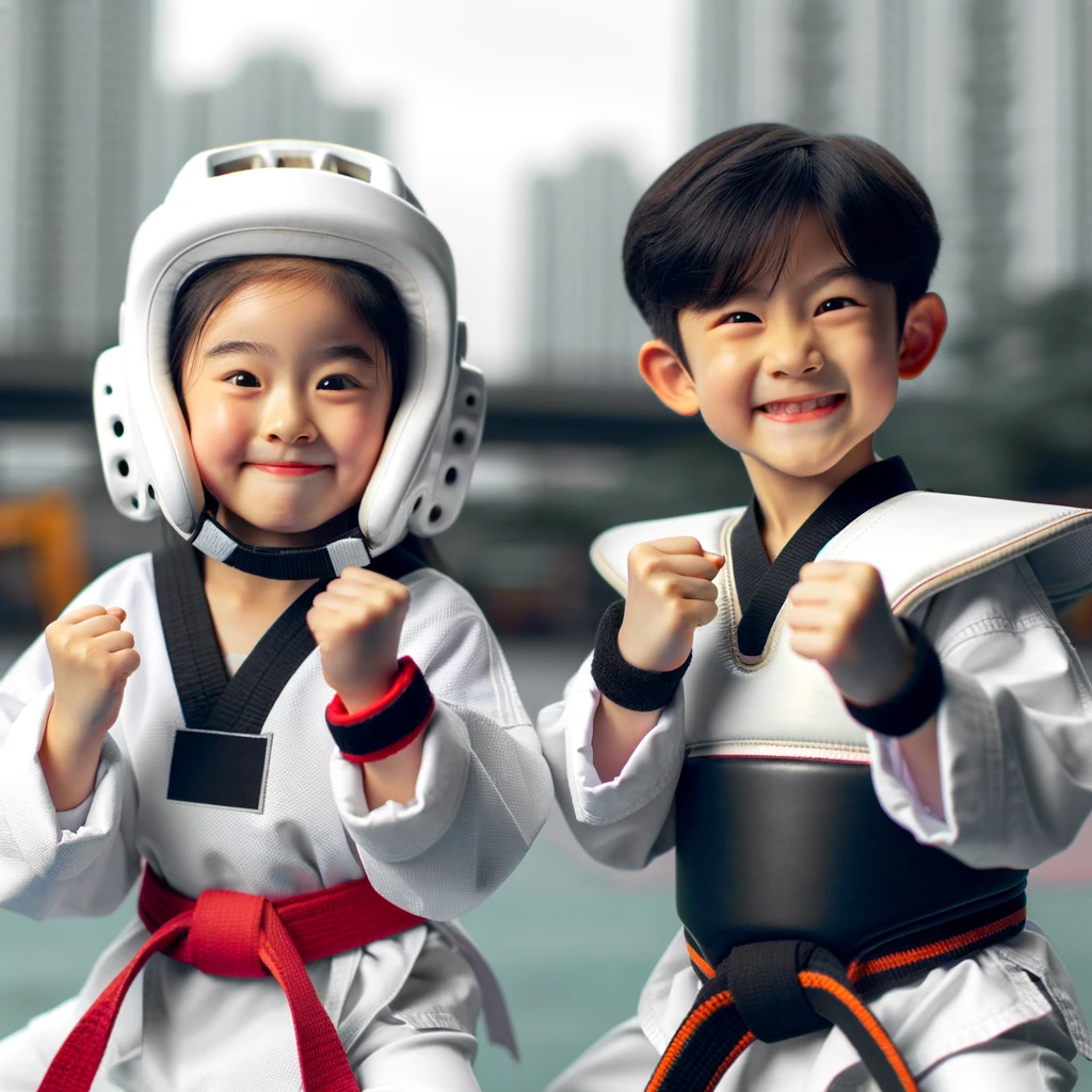 two-Chinese-kids-one-boy-and-one-girl-in-Taekwondo-uniforms-and-gear-ready-to-spar-both-are-having-fun.png
January 22, 2024